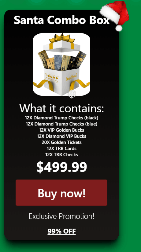 Trump Christmas SANTA COMBO Box