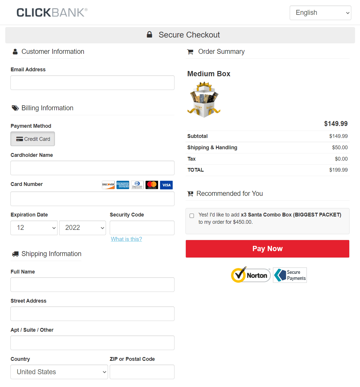 TRUMP CHRTSTMAS BOX ORDER